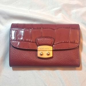 Coach  burgundy wallet